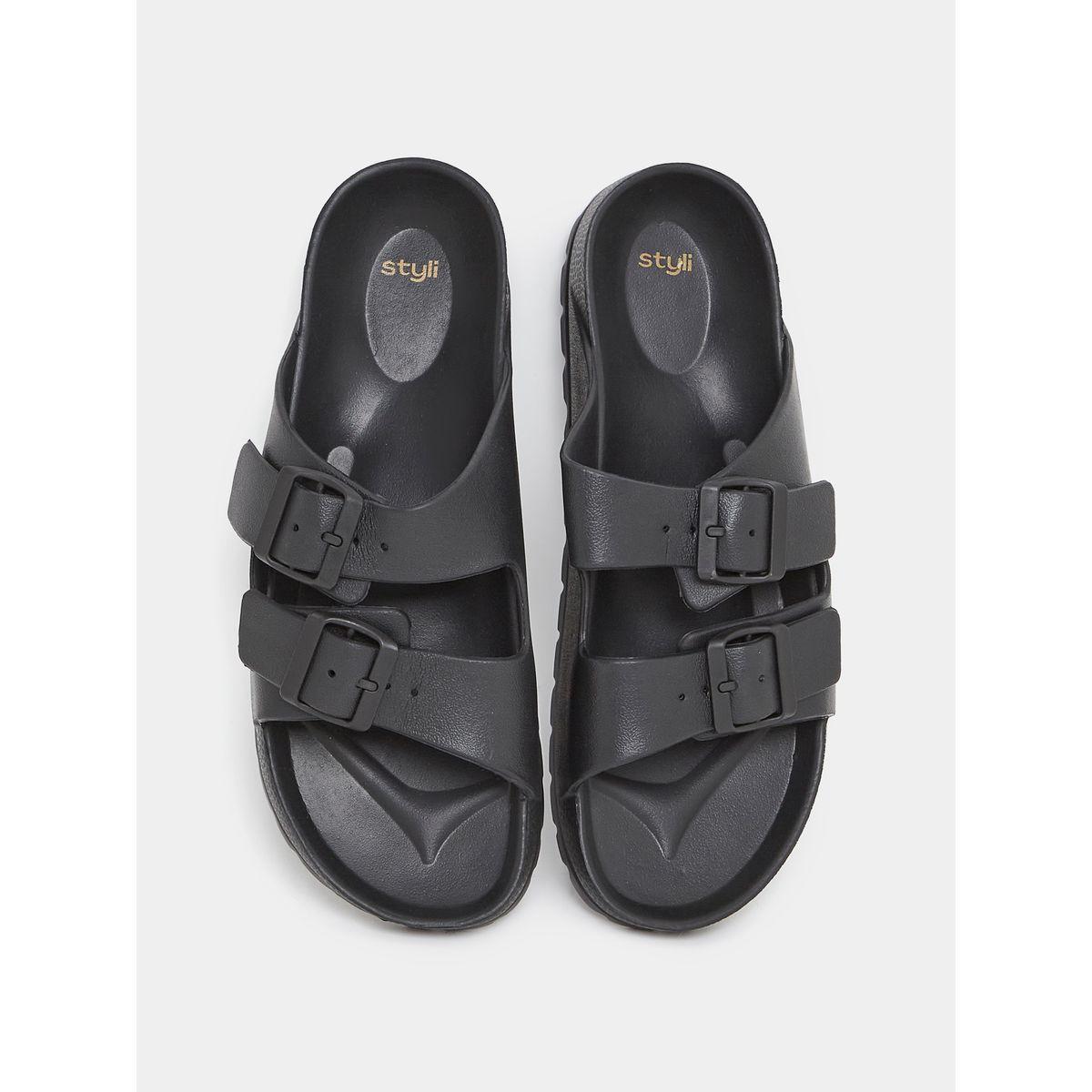 Styli Double Buckle Strap Slides-women-shoes-flipflopsandslides-image-6