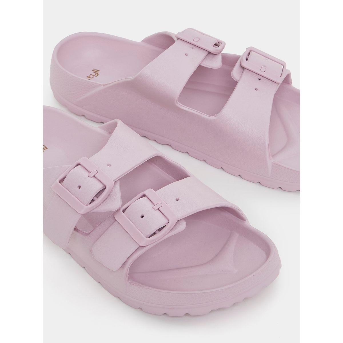 Styli Double Buckle Strap Slides-women-shoes-flipflopsandslides-image-3