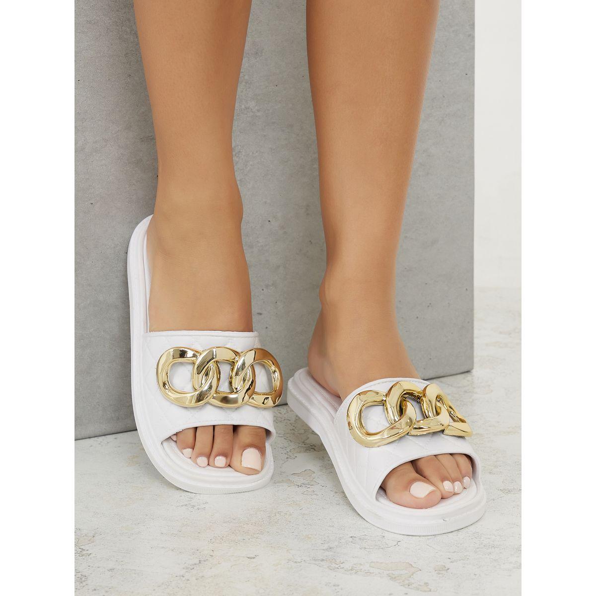 Styli Chain Accent Strap Slides-women-shoes-flipflopsandslides-image-1