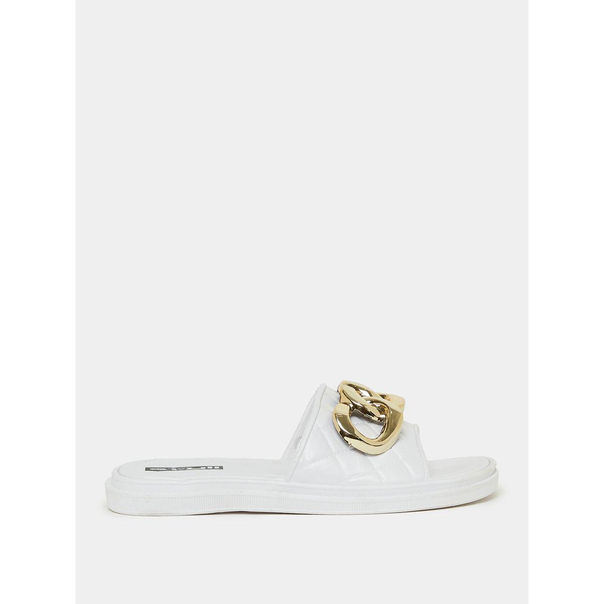 Styli Chain Accent Strap Slides-women-shoes-flipflopsandslides-image-2