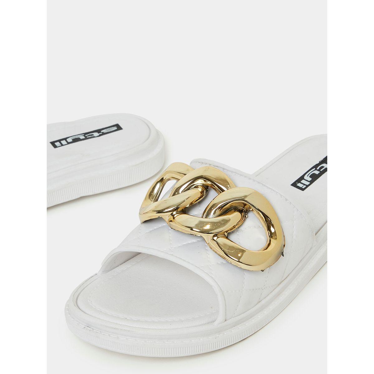 Styli Chain Accent Strap Slides-women-shoes-flipflopsandslides-image-4