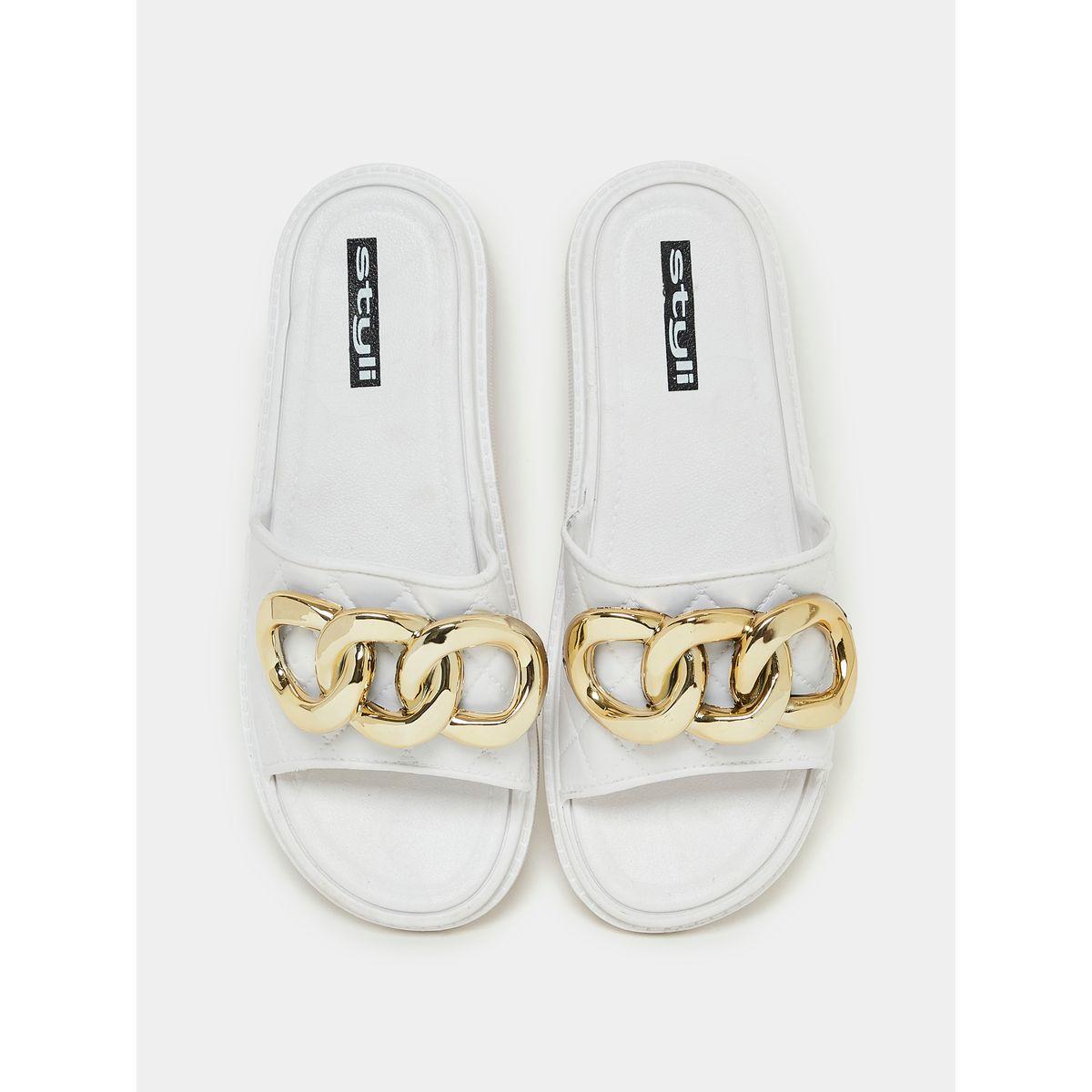 Styli Chain Accent Strap Slides-women-shoes-flipflopsandslides-image-6