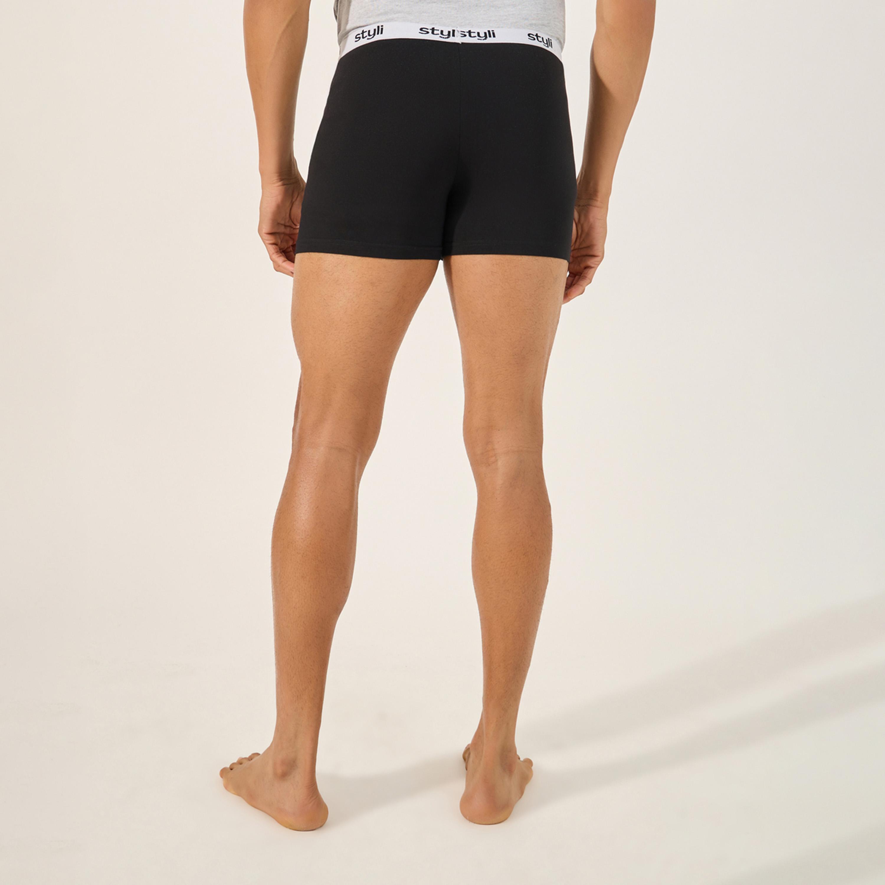 Styli Pack of 5 - Cotton Stretch Solid Trunks-men-clothing-innerwear-underwear-image-5