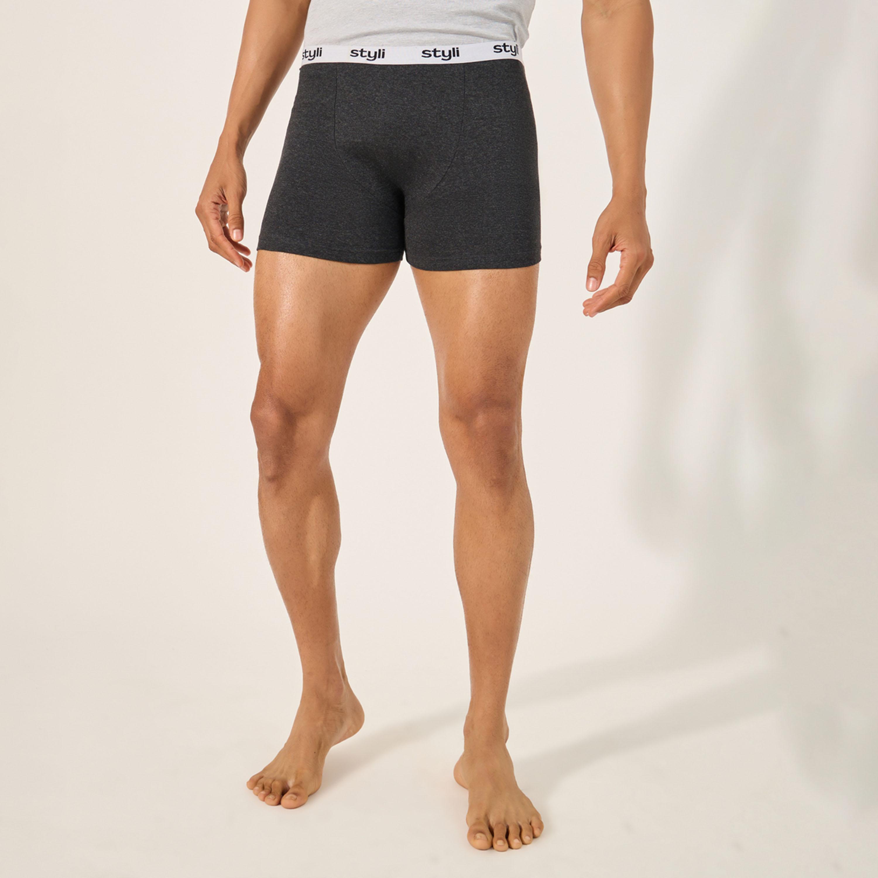 ستايلي-  عبوة من 5 قطع - بنطال داخلي ساد مطاطي قطن-men-clothing-innerwear-underwear-image-9