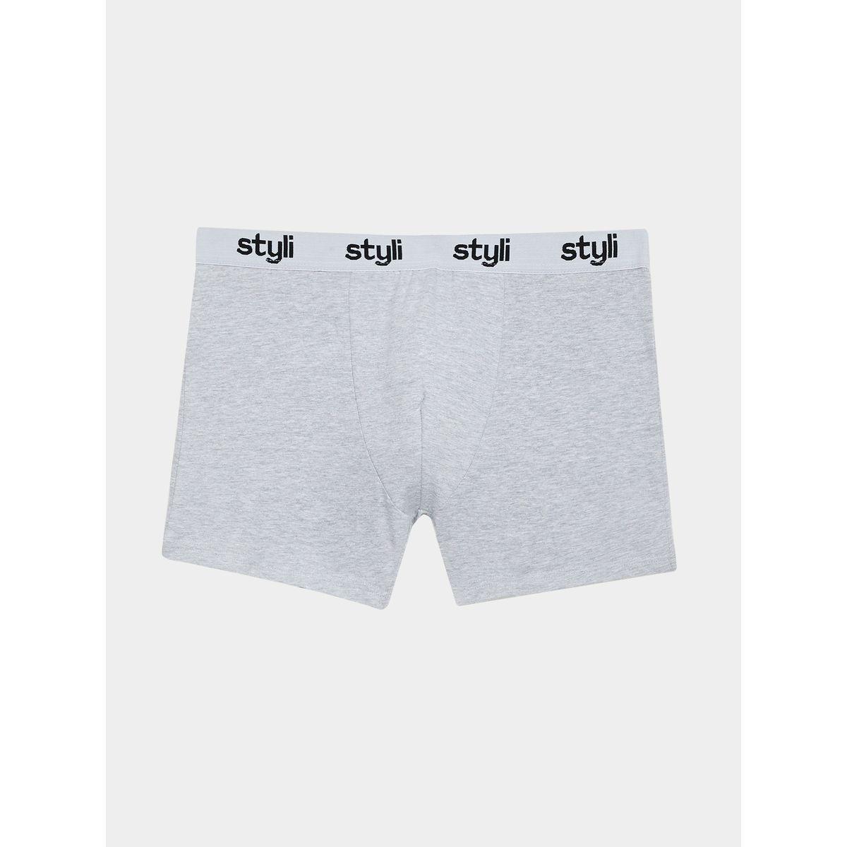 Styli Unwind Pack of 5 - Cotton Stretch Solid Trunks-men-clothing-innerwear-underwear-image-2