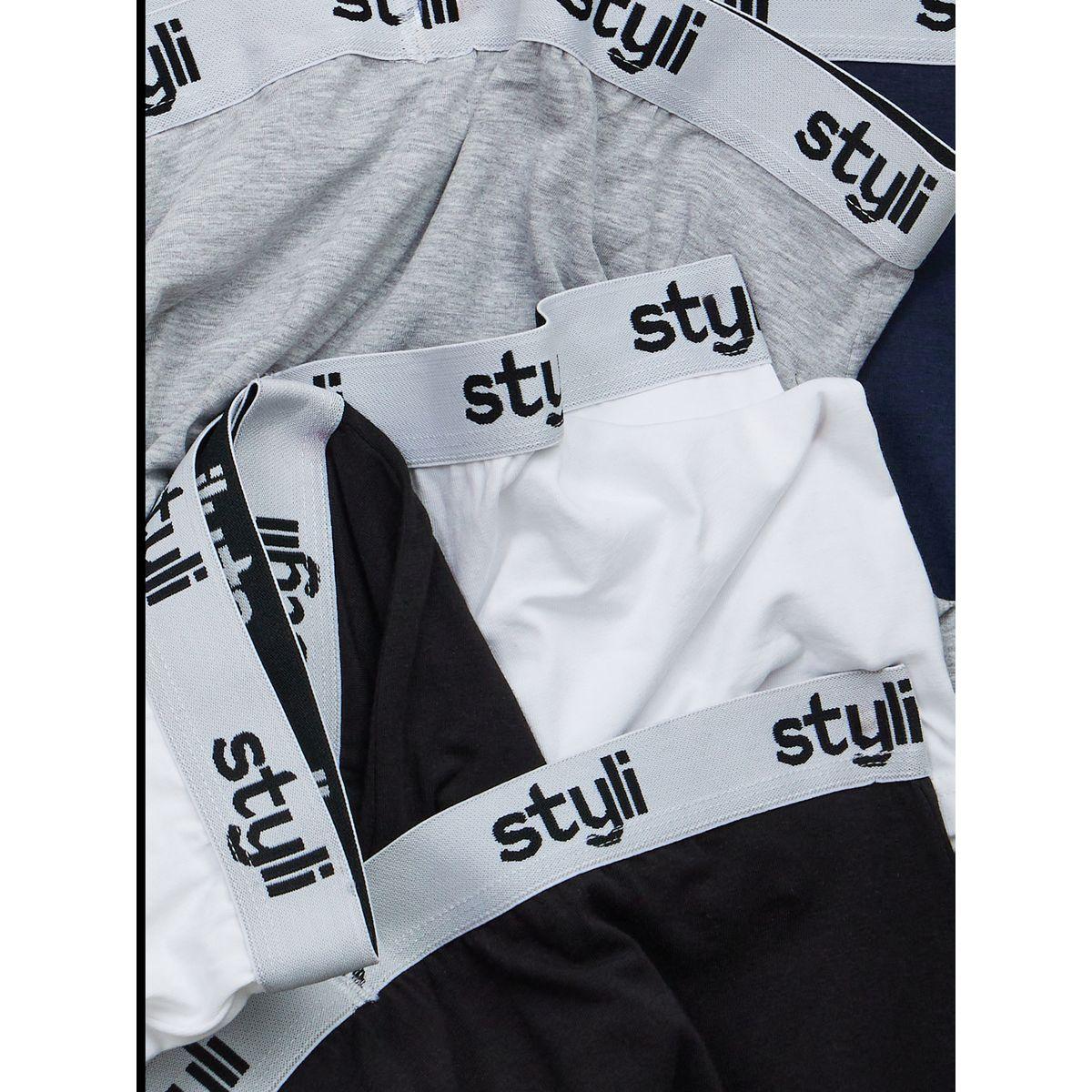 مجموعة من 5 سراويل داخلية سادة-men-clothing-innerwear-underwear-image-1