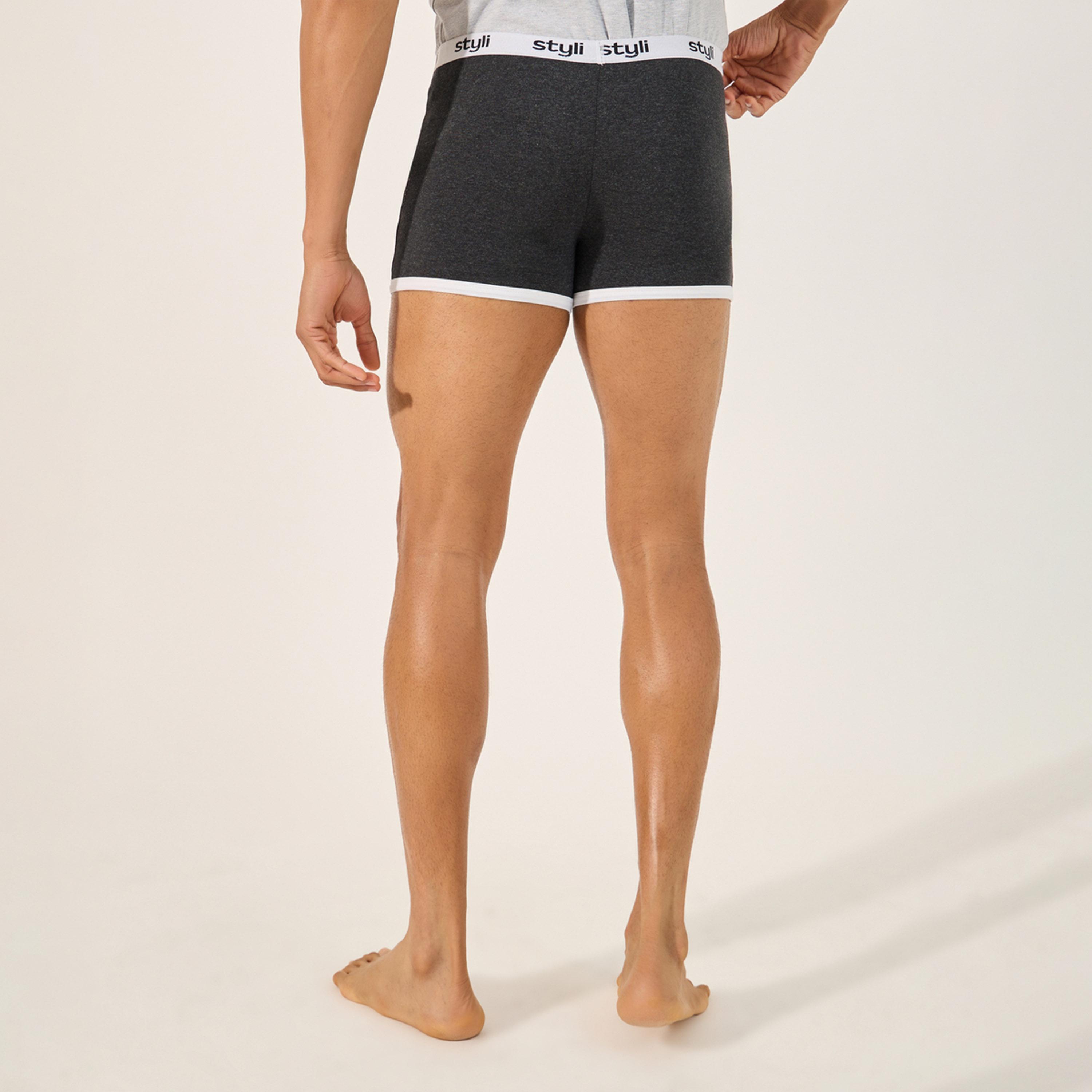 ستايلي - مجموعة من 3 قطع - سراويل داخلية طويلة من القطن المطاطي-men-clothing-innerwear-underwear-image-5