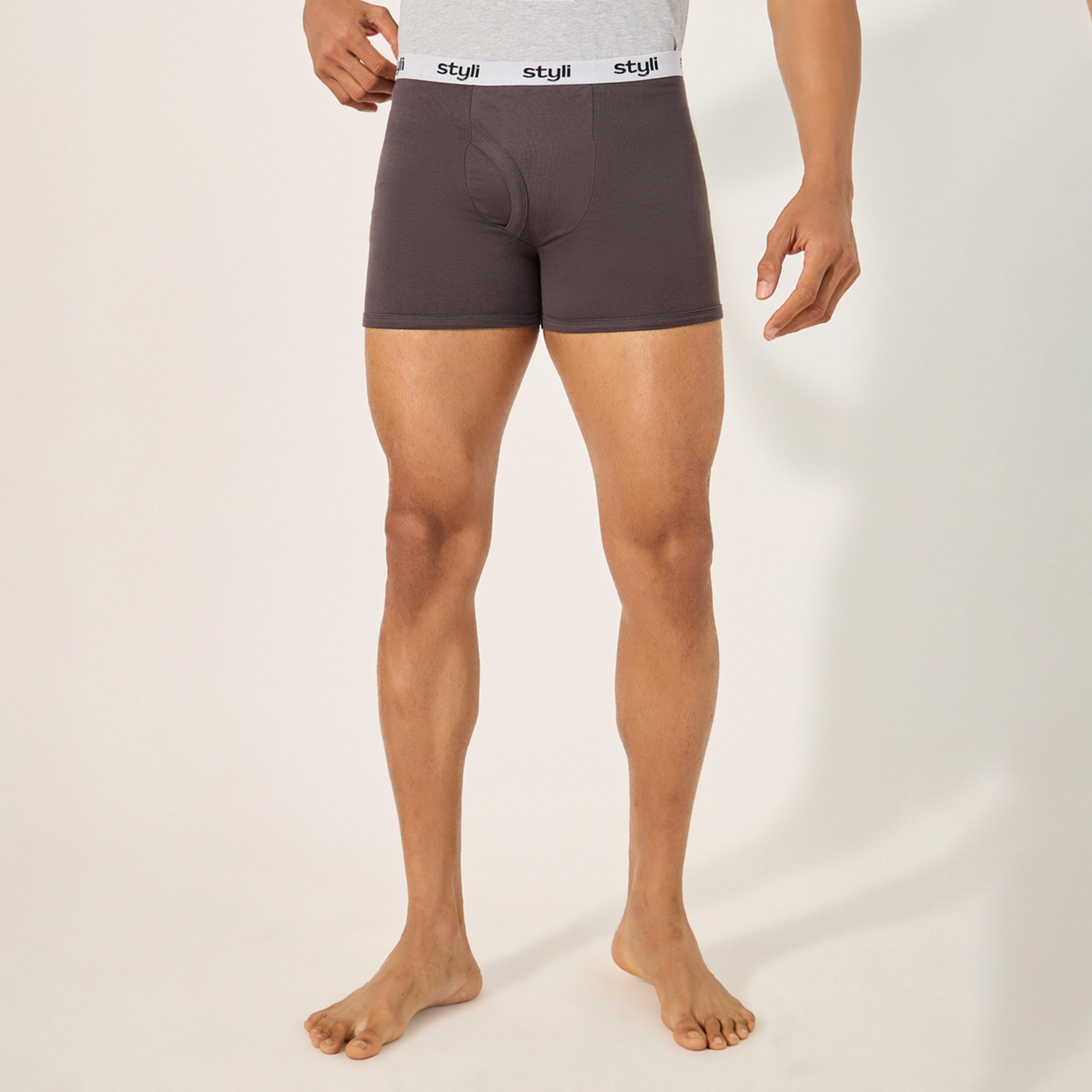 ستايلي - طقم من قطعتين - سروال داخلي طويل من القطن المطاطي-men-clothing-innerwear-underwear-image-6