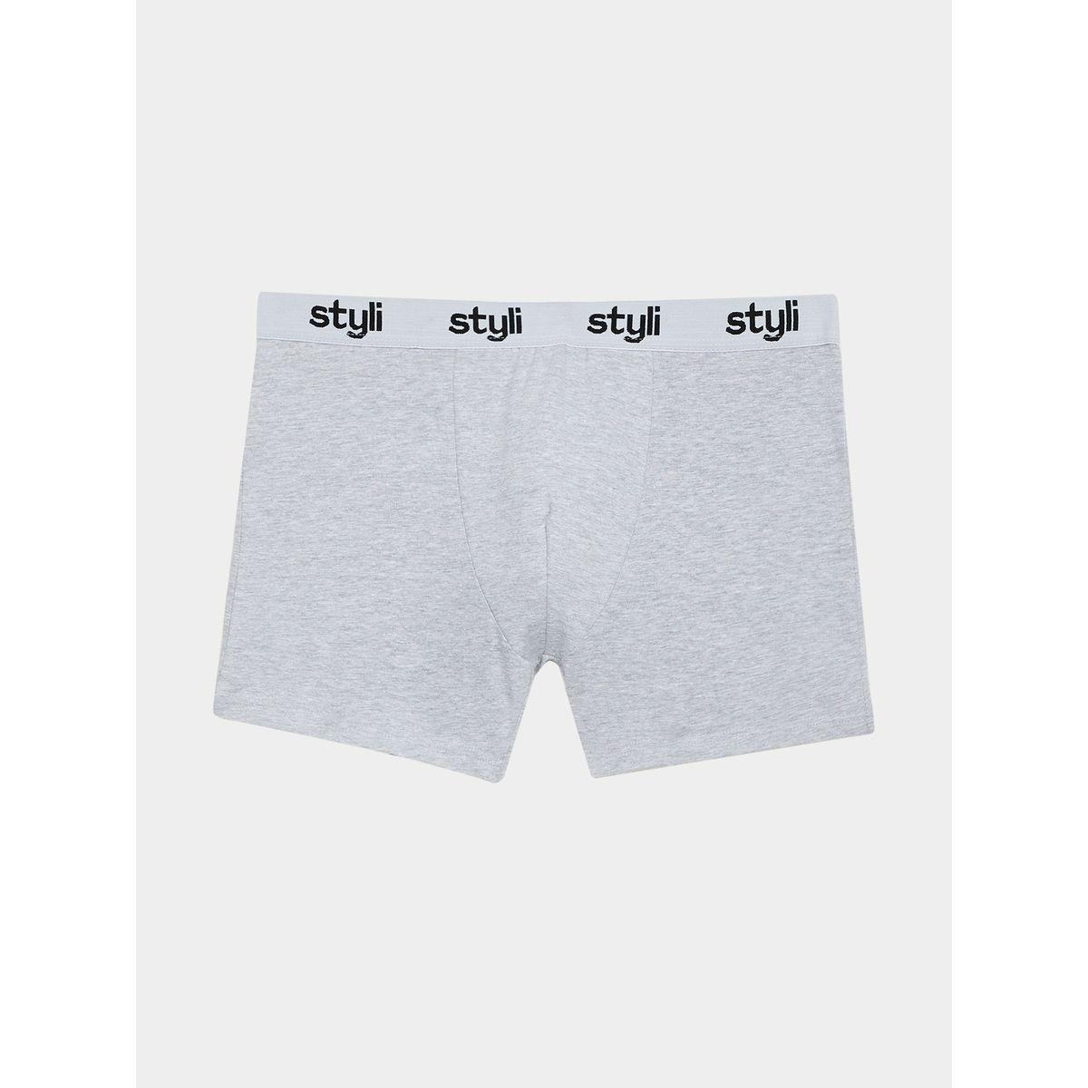 Styli Unwind Pack of 2 -  Cotton Stretch  Branded Elastic Solid Trunks-men-clothing-innerwear-underwear-image-2
