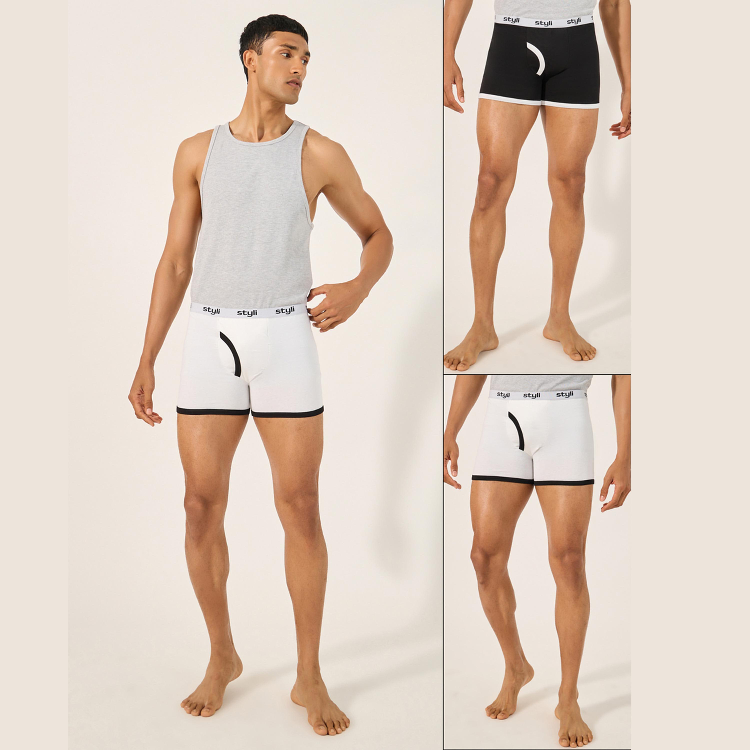 Styli Set of 2 - Cotton Stretch Long Trunks-men-clothing-innerwear-underwear-image-1