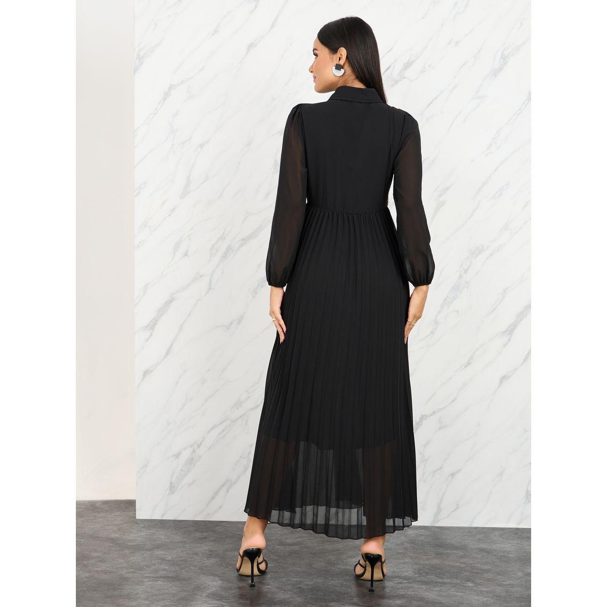 فستان طويل بحافة واسعة وكسرات-women-clothing-dresses-image-4