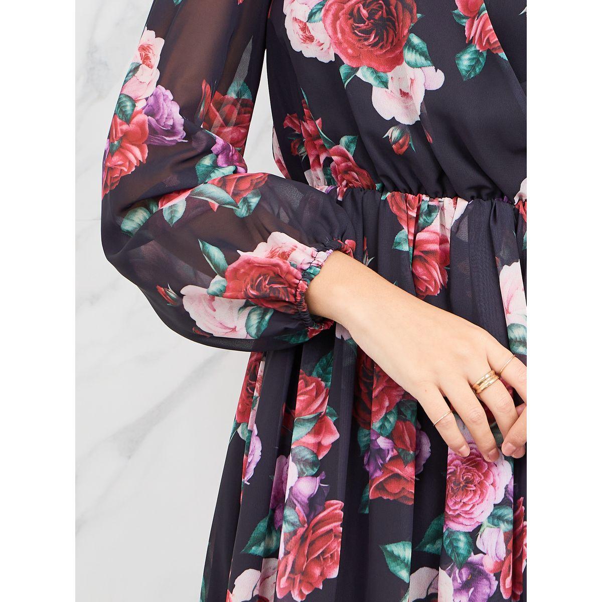 Styli Floral Print Chiffon A-Line Midi Dress-women-clothing-dresses-image-3