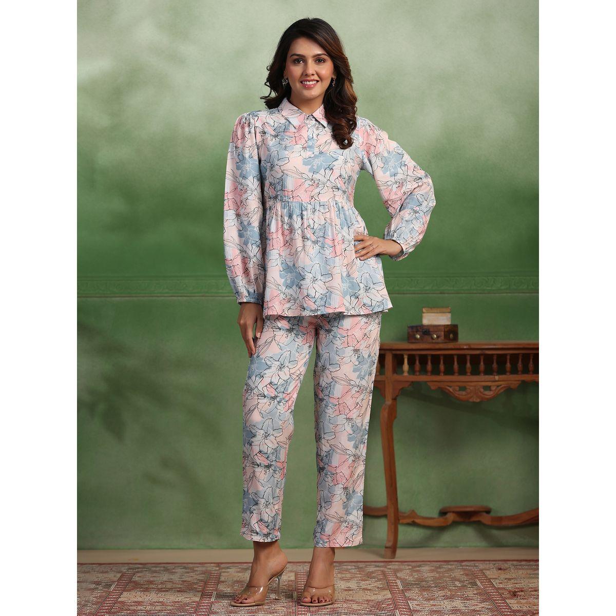Sanskrutihomes X Styli  All Over Floral Print Top & Pants Co-Ord-women-clothing-coordsets-image-1