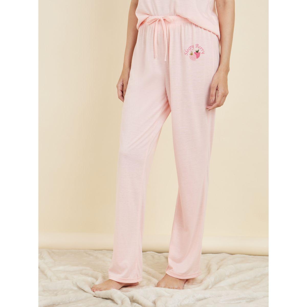 Styli Unwind Sleepy Strawberry Graphic Print T-shirt and Pyjama Set-women-clothing-nightwear-pyjamas-longsets-image-6