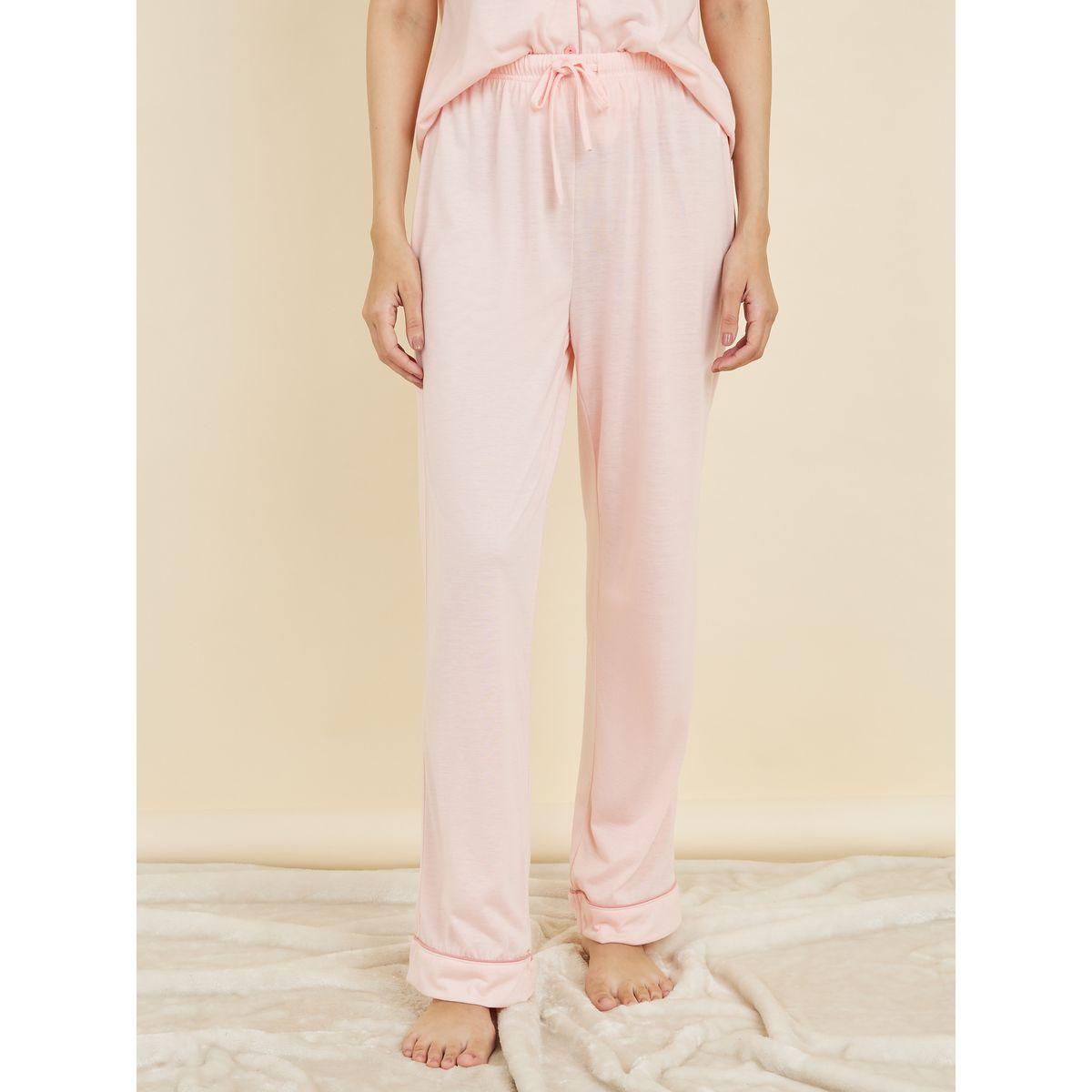 Styli Unwind Cat Print Contrast Piped Detail Shirt and Pyjama Set-women-clothing-nightwear-pyjamas-longsets-image-6