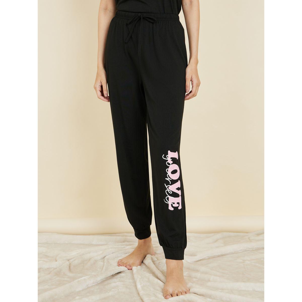 Styli Unwind Love Yourself Print Ruffle Trim Sleeve T-shirt and Cuff Pyjama Set-women-clothing-nightwear-pyjamas-longsets-image-6