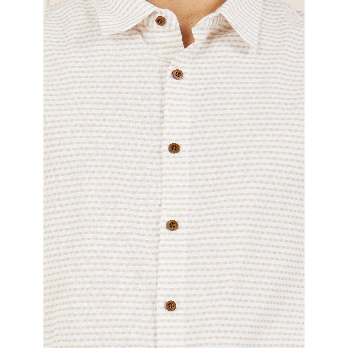 قميص مخطط بياقة كوبان وقصة مريحة-men-clothing-shirts-image-3