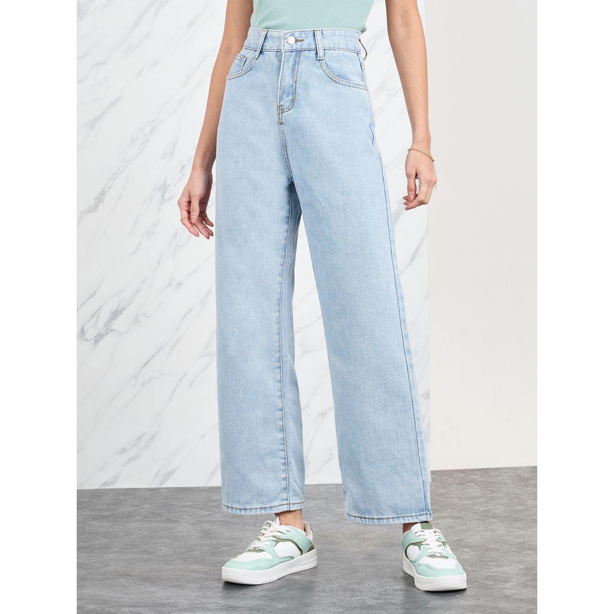 Styli Straight Leg Jeans with Pockets-women-clothing-bottoms-jeans-image-1
