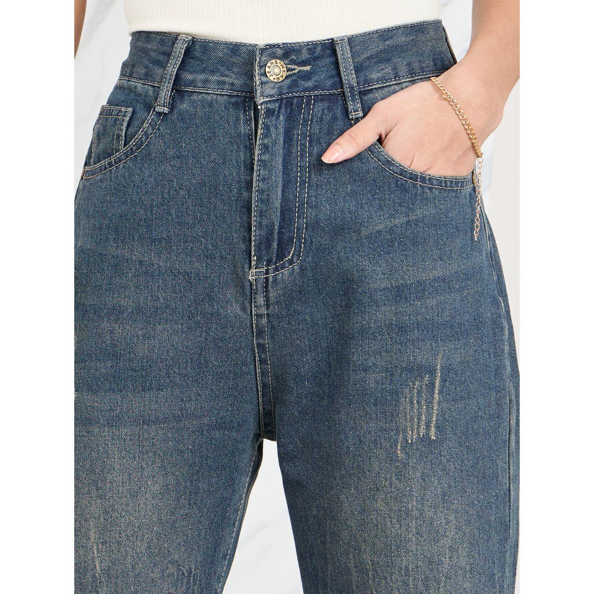 Styli High Rise Slim Fit & Flare Jeans with Pockets-women-clothing-bottoms-jeans-image-3