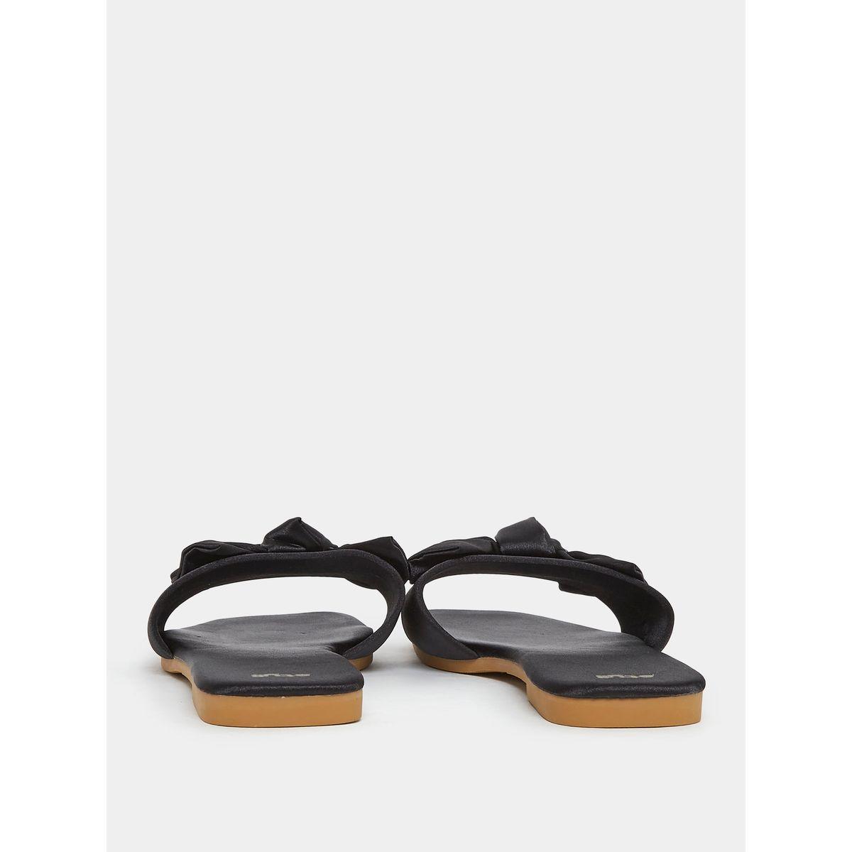 Styli Bow Accent Slip On Flat Sandals-women-shoes-flipflopsandslides-image-5