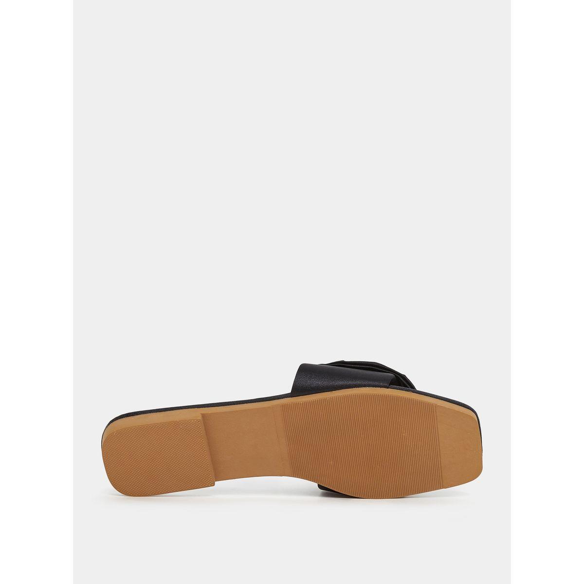 Styli Bow Accent Slip On Flat Sandals-women-shoes-flipflopsandslides-image-7