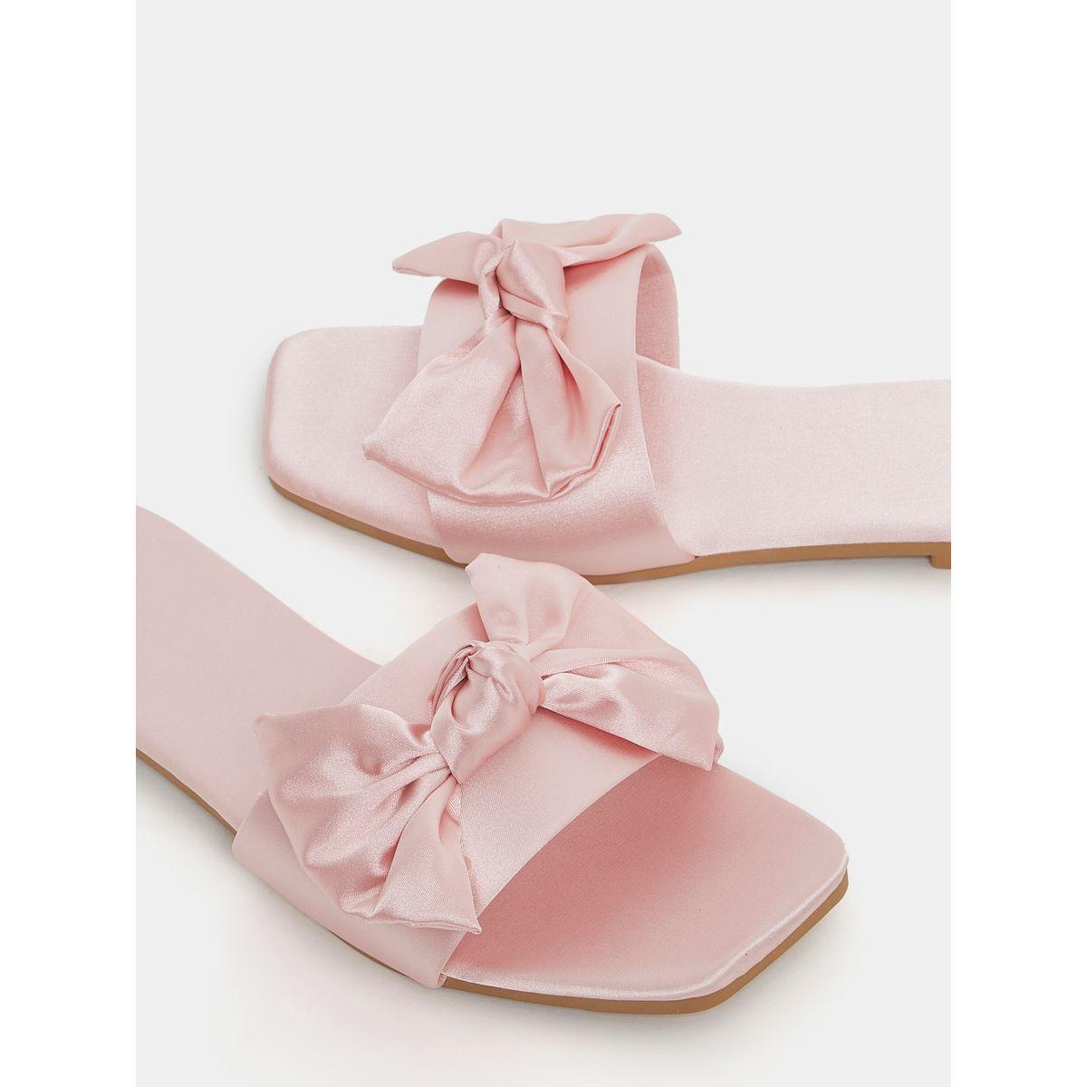 Styli Bow Accent Slip On Bedroom Slippers-women-shoes-flipflopsandslides-image-4