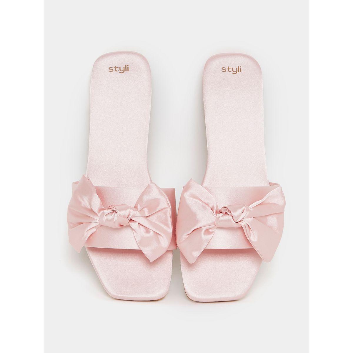 Styli Bow Accent Slip On Bedroom Slippers-women-shoes-flipflopsandslides-image-6