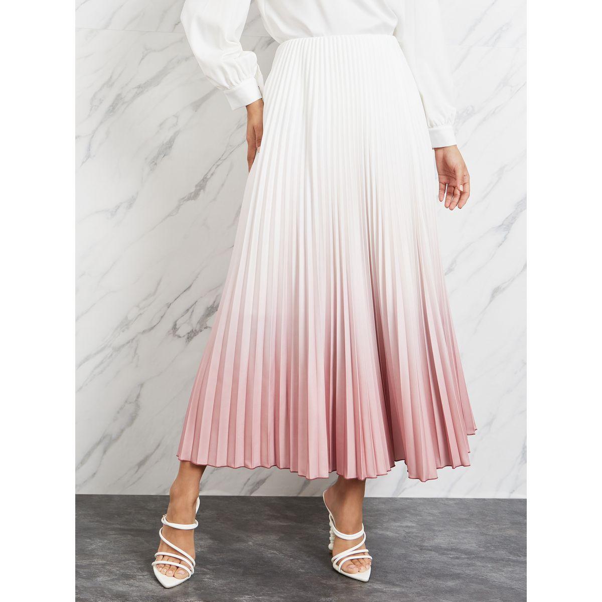 Styli Ombre Pleated Maxi Skirt-women-clothing-bottoms-skirts-image-1