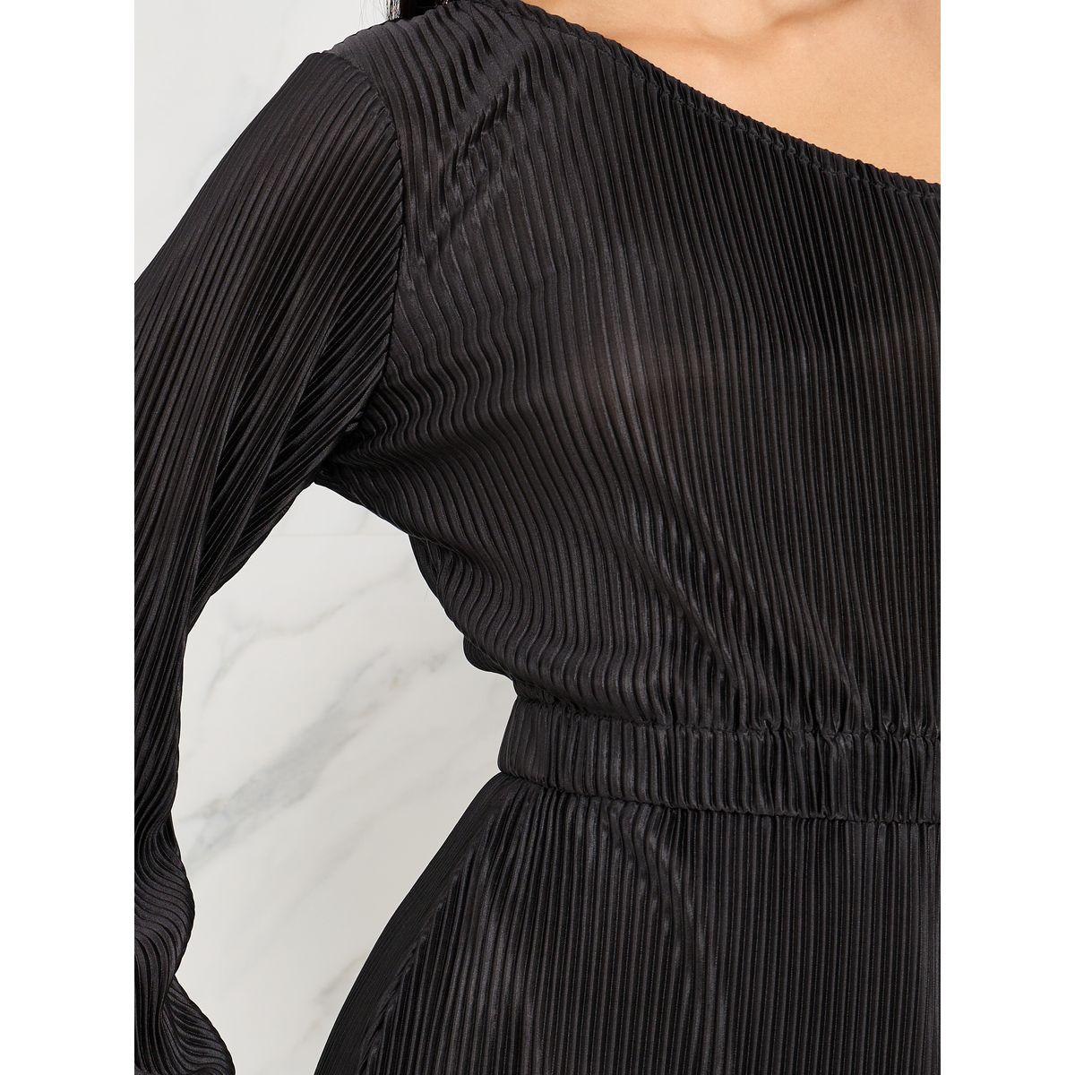 Styli Satin Pleated One Shoulder A-Line Midi Dress-women-clothing-dresses-image-3