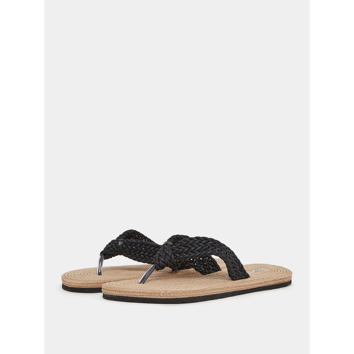 Styli Weave Textured Flip Flops-women-shoes-flipflopsandslides-image-3