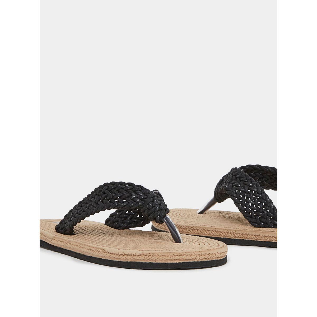 Styli Weave Textured Flip Flops-women-shoes-flipflopsandslides-image-4