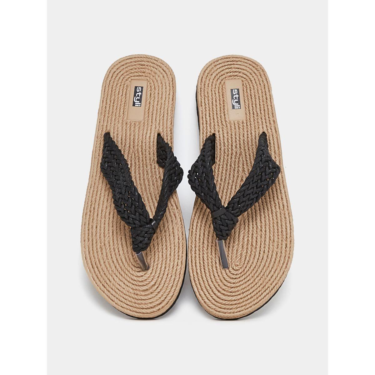 Styli Weave Textured Flip Flops-women-shoes-flipflopsandslides-image-6