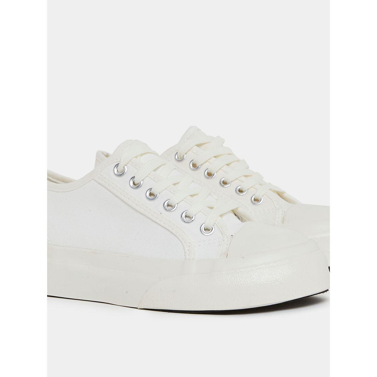 Styli Solid Lace Up Sneakers-women-shoes-sneakers-image-4
