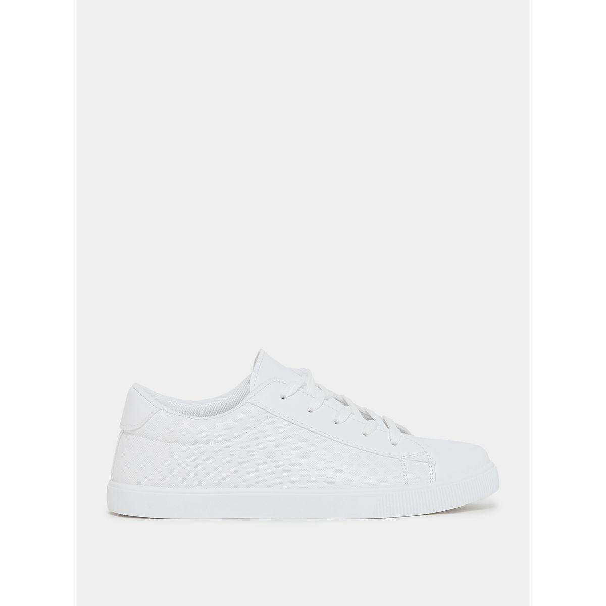 Styli Solid Lace Up Low Ankle Sneakers-women-shoes-sneakers-image-2