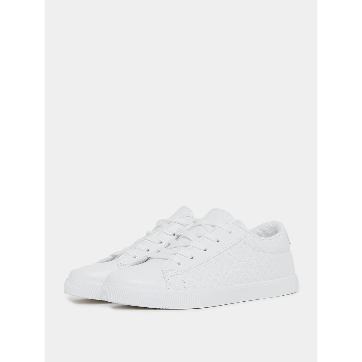 Styli Solid Lace Up Low Ankle Sneakers-women-shoes-sneakers-image-3