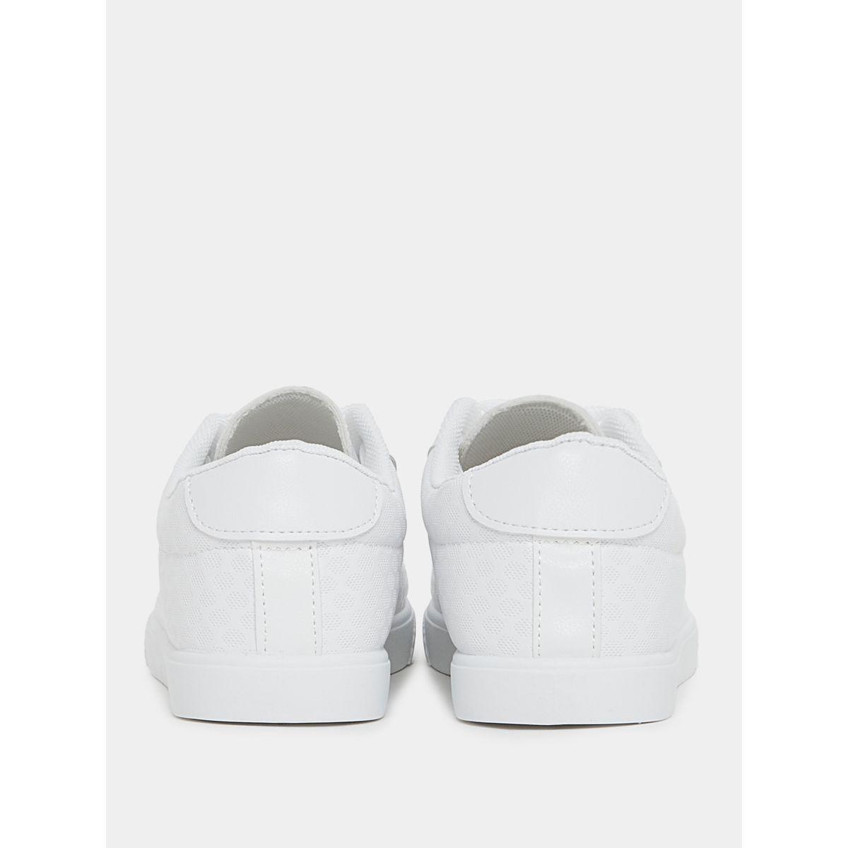 Styli Solid Lace Up Low Ankle Sneakers-women-shoes-sneakers-image-5