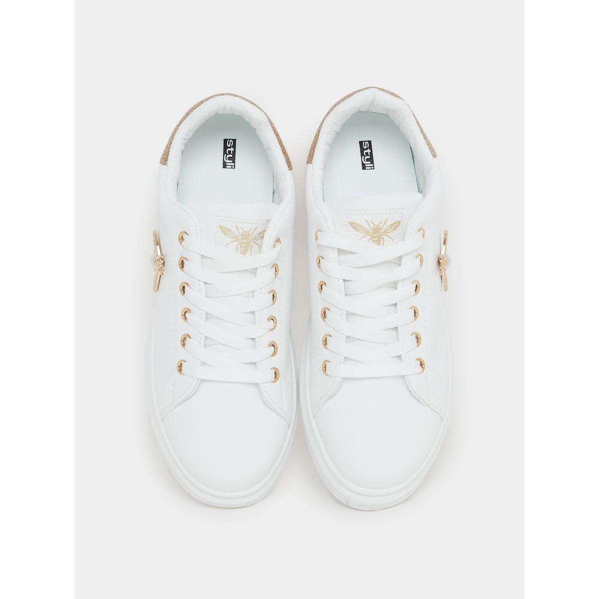 Styli Metal Butterfly Accent Lace Up Sneakers-women-shoes-sneakers-image-6