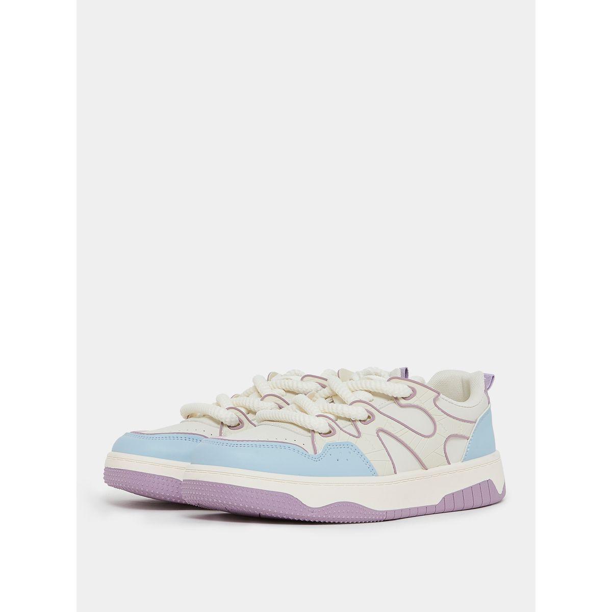 Styli Colorblock Lace Up Sneakers-women-shoes-sneakers-image-3