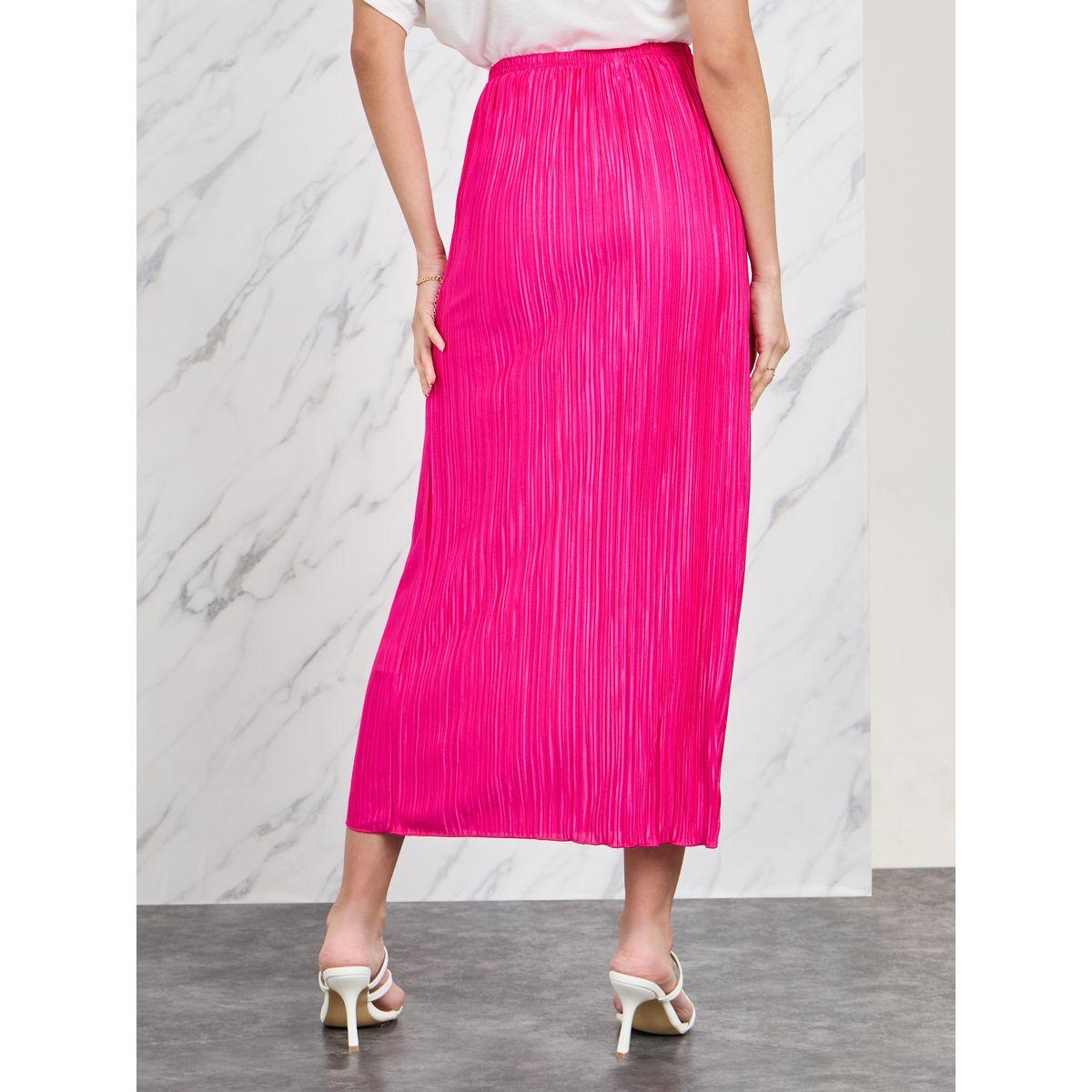 Styli Pleated Satin Midi Skirt-women-clothing-bottoms-skirts-image-4
