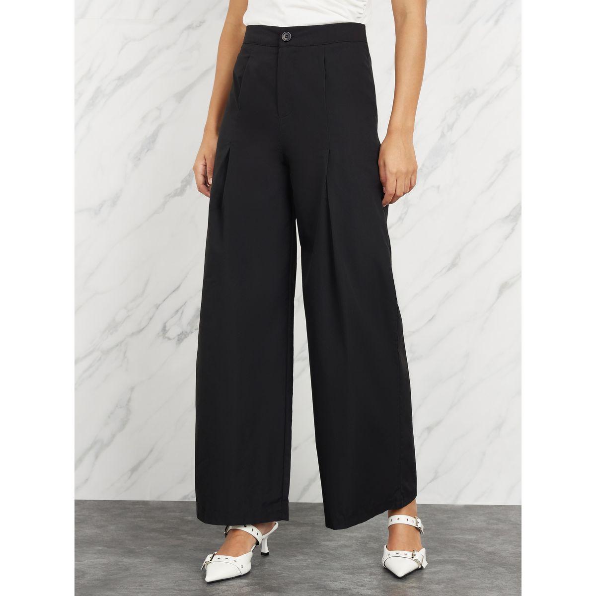 بنطال بارجل واسعة خصر عالي-women-clothing-bottoms-trousers-image-1