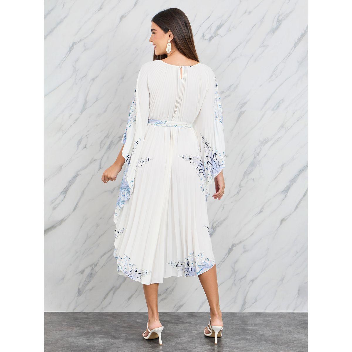 Styli Paisley Print Pleated Curved Hem A-Line Midi Dress-women-clothing-dresses-image-4