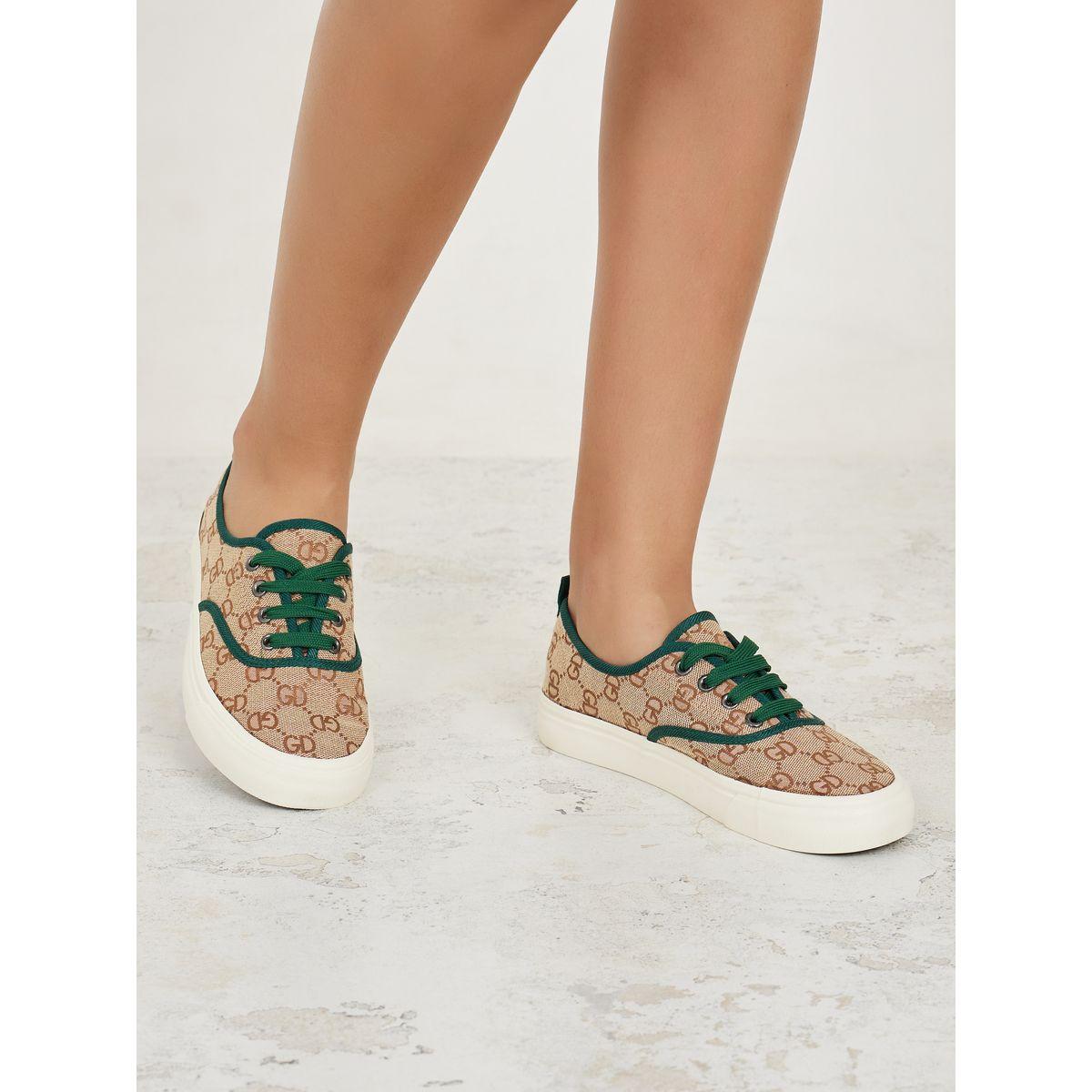 حذاء سنيكرز مطبع برباط غلق-women-shoes-sneakers-image-1
