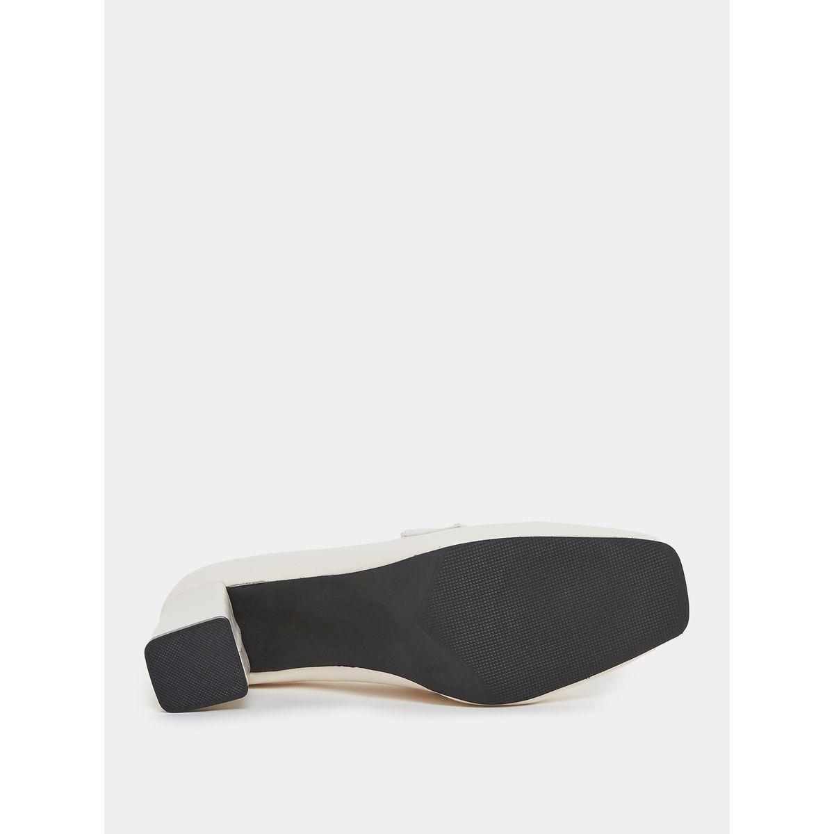 Styli Metal Chain Accent Slip On Block Heel Sandals-women-shoes-heels-image-7