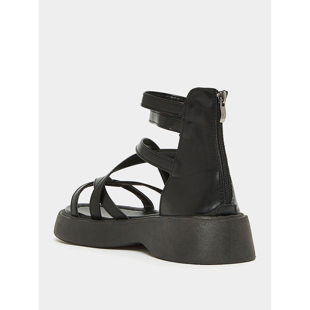 صندل بكعب ويدج مع سيور كروس وإبزيم غلق-women-shoes-heels-image-4