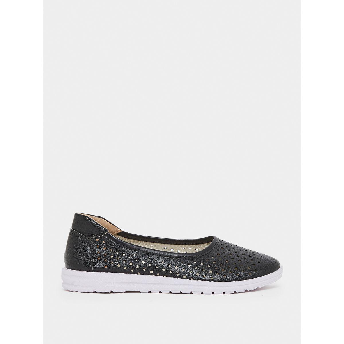 Styli Cutout Detail Slip On Shoes-women-shoes-loafersandmoccasins-image-2