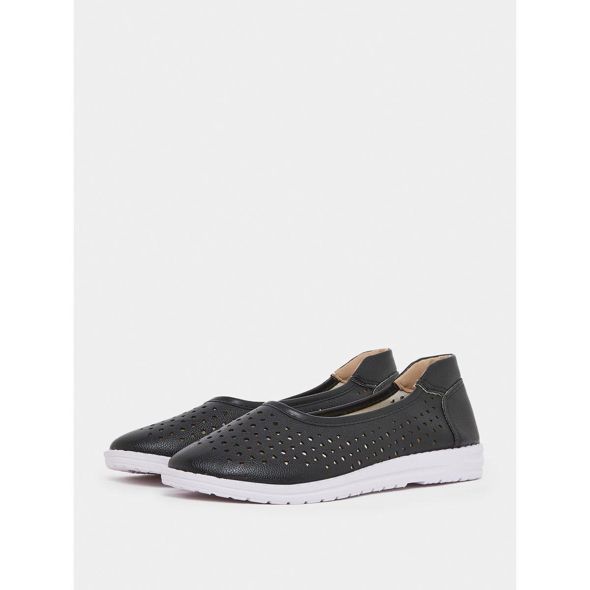 Styli Cutout Detail Slip On Shoes-women-shoes-loafersandmoccasins-image-3