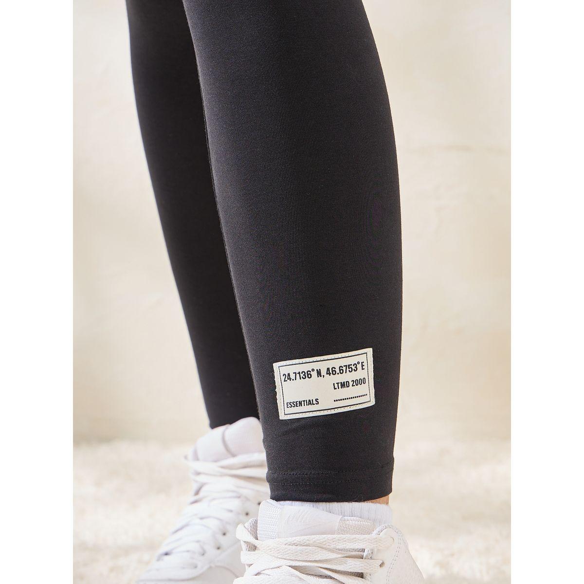 ليقنز بطول الكاحل مزين بشارة-women-clothing-bottoms-leggings-image-3