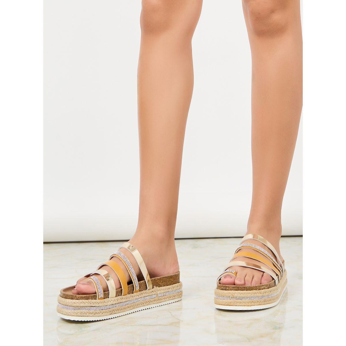 Styli Toe Loop Rhinestone Multi Strap Platform Espadrille Sandals-women-shoes-heels-image-1