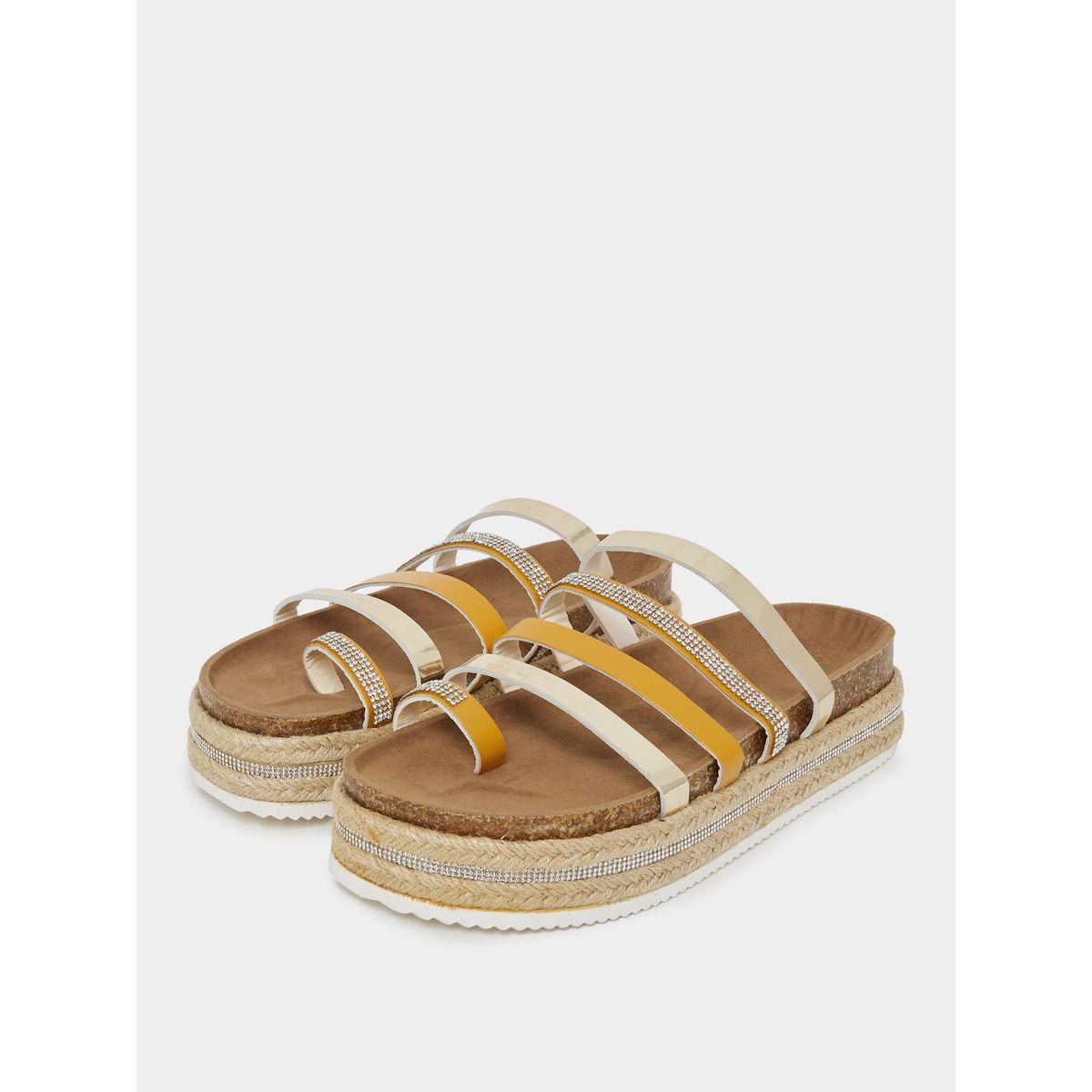 Styli Toe Loop Rhinestone Multi Strap Platform Espadrille Sandals-women-shoes-heels-image-3