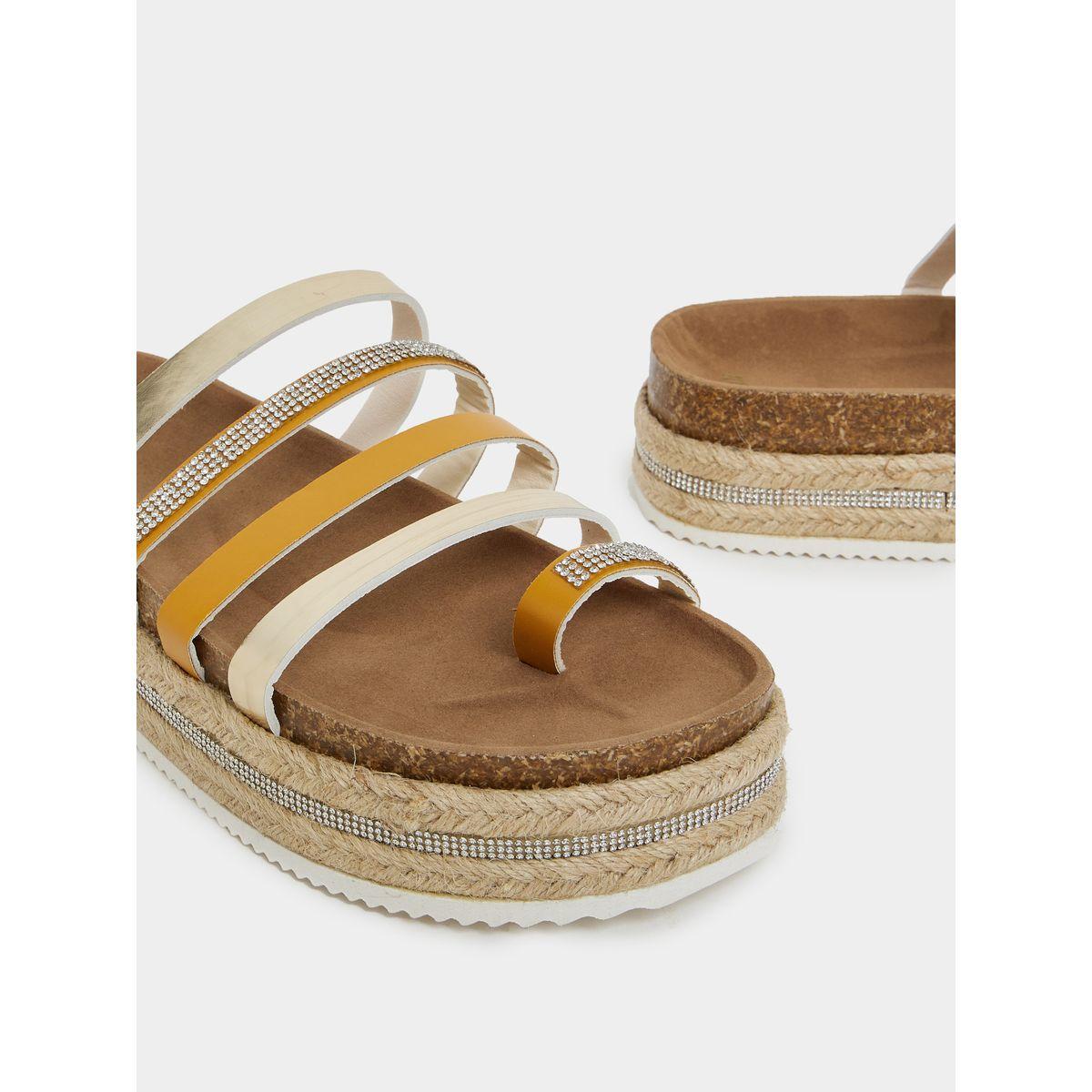 Styli Toe Loop Rhinestone Multi Strap Platform Espadrille Sandals-women-shoes-heels-image-5